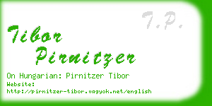 tibor pirnitzer business card